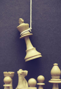 Close-up of chess board