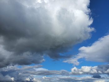 Low angle view of clouds in sky