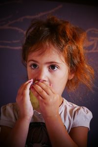 Portrait of cute girl