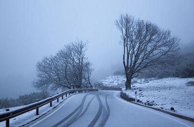 Snowy summit landscape, gran canaria, spain