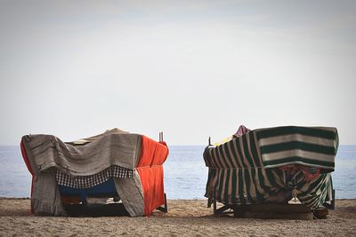 Scenic view of calm beach