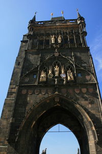 Low angle view of historical building against sky