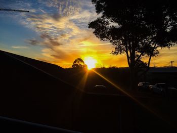 Road at sunset