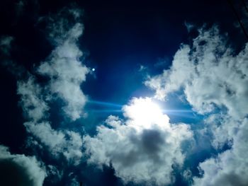 Low angle view of clouds in sky