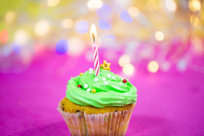 Close-up of cupcakes