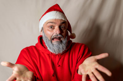 Portrait of man wearing hat