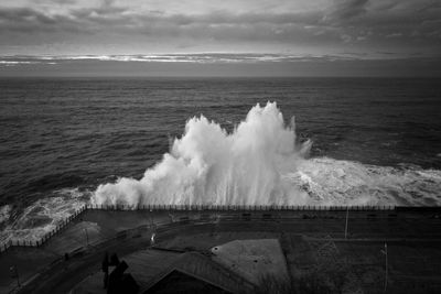 Panoramic view of sea against sky