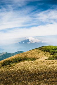 Scenic view of landscape against sky