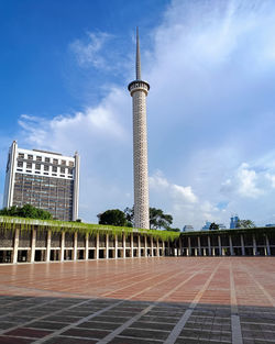 Low angle view of building against sky