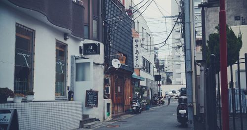 City street amidst buildings