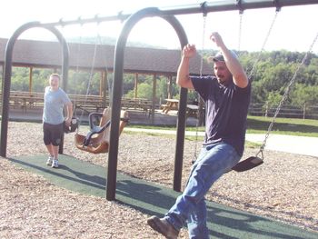 Girl standing in park