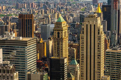 Aerial view of buildings in city