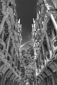 Low angle view of buildings against sky