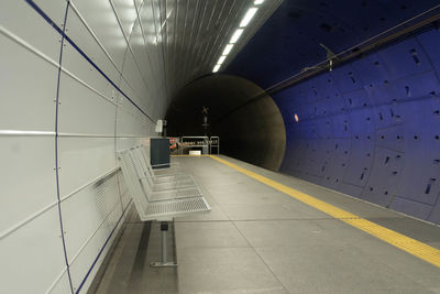 Empty subway tunnel