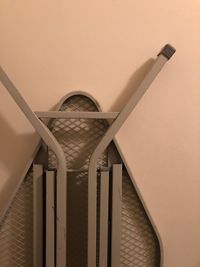 Close-up view of spiral staircase