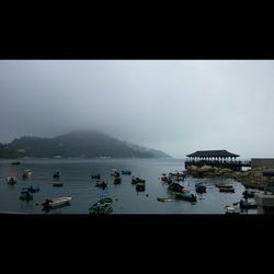 Boats in sea
