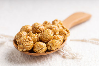 Close-up of food on table