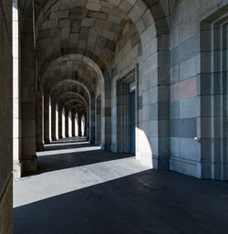 Empty corridor in palace