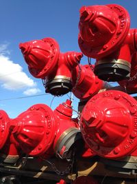 Close-up of red wall