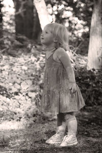 Young girl, toddler playing and having fun