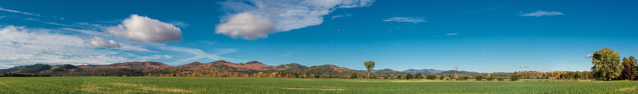 Panoramic view of landscape against sky