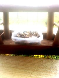 Close-up of food on table