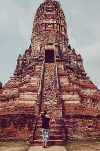 Rear view of a temple