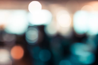 Defocused image of lights