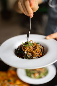 Spaghetti with dried chili