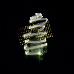 Low angle view of illuminated building