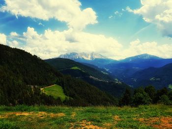 Scenic view of landscape against sky