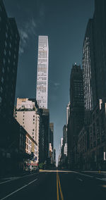 View of skyscrapers in city