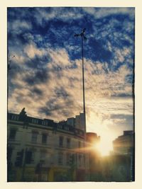 Low angle view of buildings against sky