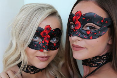 Close-up portrait of a beautiful woman