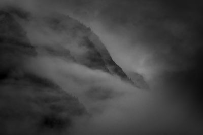 Low angle view of cloudy sky