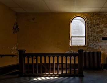 Empty corridor of building