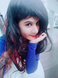 Portrait of beautiful woman