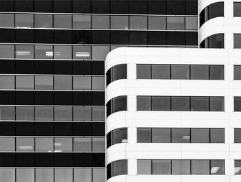 Low angle view of modern office buildings