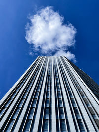 Low angle view of modern building against sky