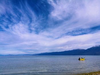 Scenic view of sea against sky