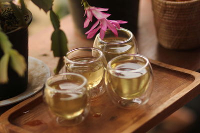 Close-up of tea on table