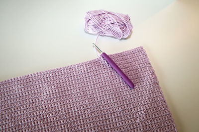 High angle view of paper painting