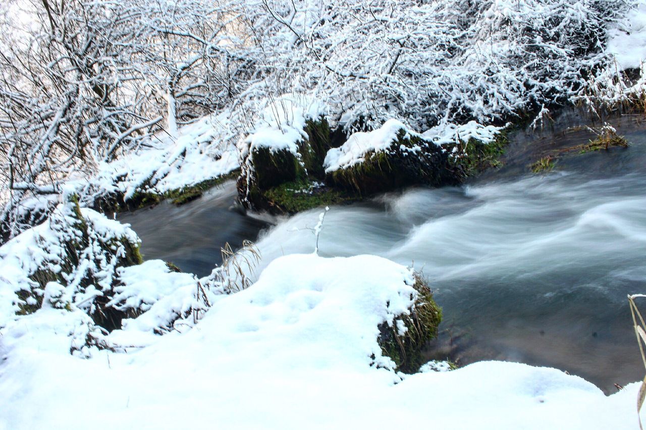 snow, winter, cold temperature, water, season, frozen, weather, tranquility, nature, beauty in nature, tranquil scene, scenics, river, lake, covering, tree, reflection, white color, waterfront, day