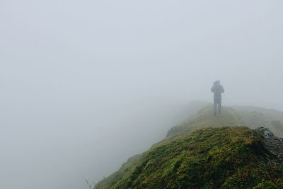 Scenic view of mountain against sky