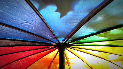 Full frame shot of multi colored umbrella