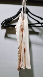 Close-up of clothes hanging