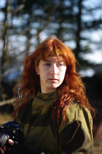 Portrait of a beautiful young woman