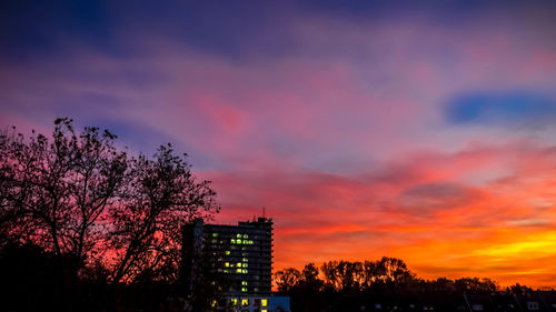 Low angle view of dramatic sky