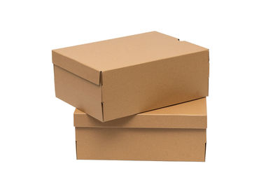 Close-up of box on white background
