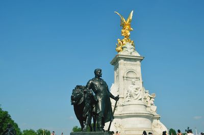 Low angle view of statue